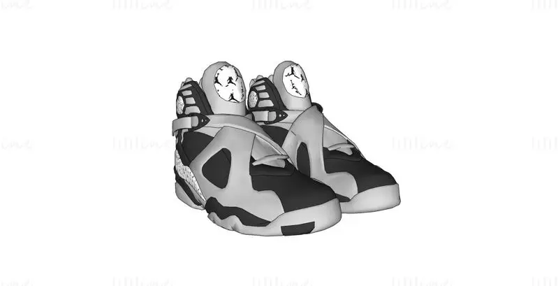 3д модель мужской обуви SketchUp SKP