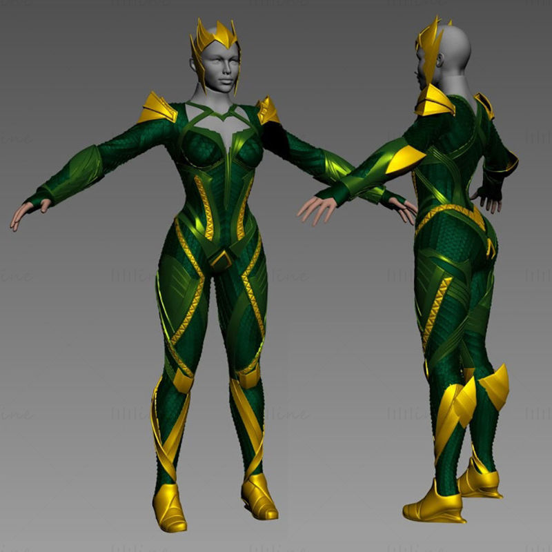 Mera Full Body Armor Suit 3D Printing Model STL