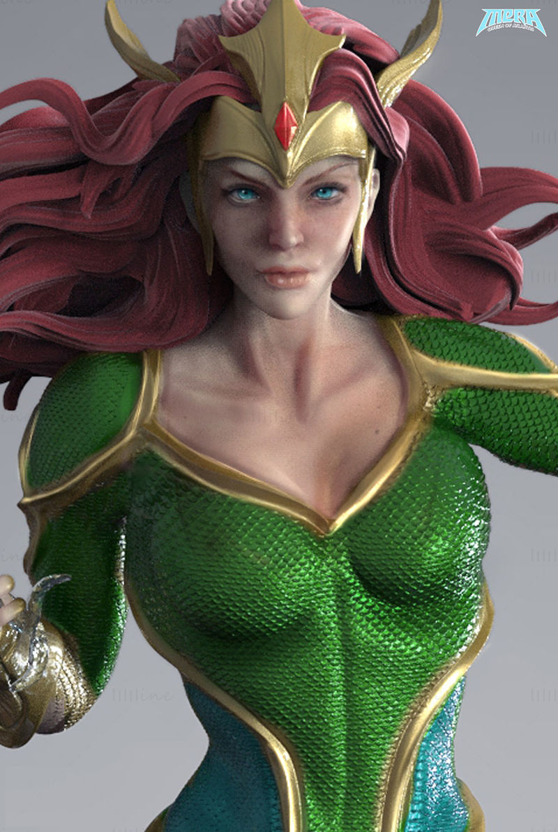 Mera Queen of Atlantis 3D Model Ready to Print STL