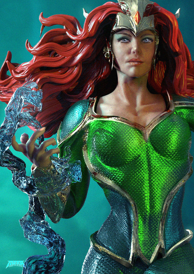 Mera Queen of Atlantis 3D Model Ready to Print STL