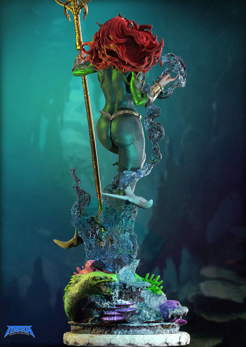 Mera Reina de Atlantis Modelo 3D Listo para Imprimir STL