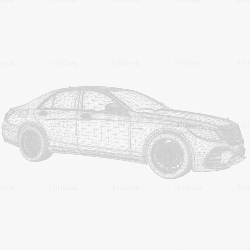 梅赛德斯 AMG S63 W222 2018 汽车 3D 模型