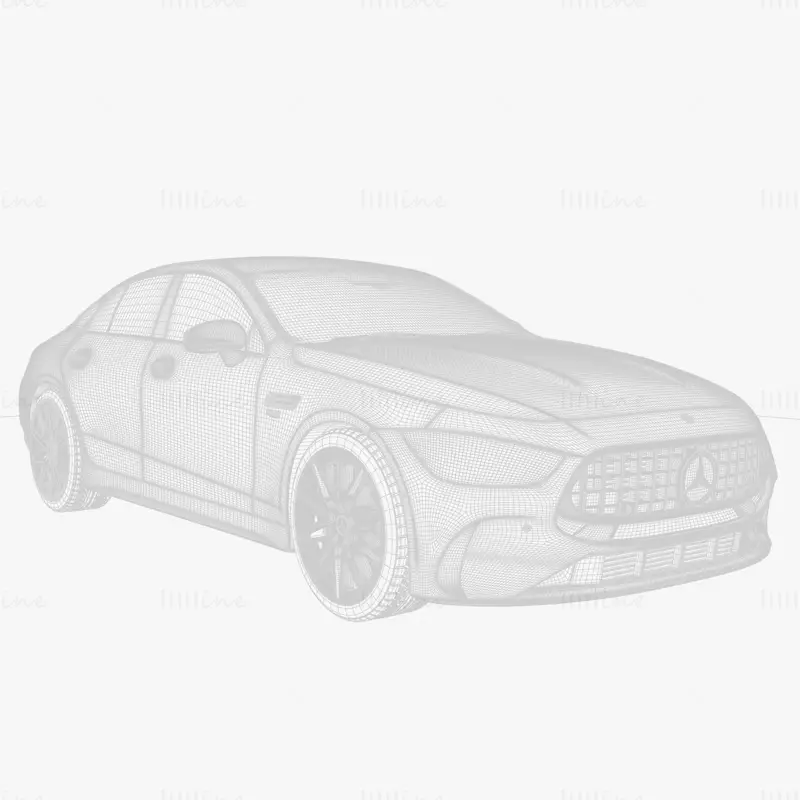 Mercedes Benz AMG GT53 Araba 3D Modeli