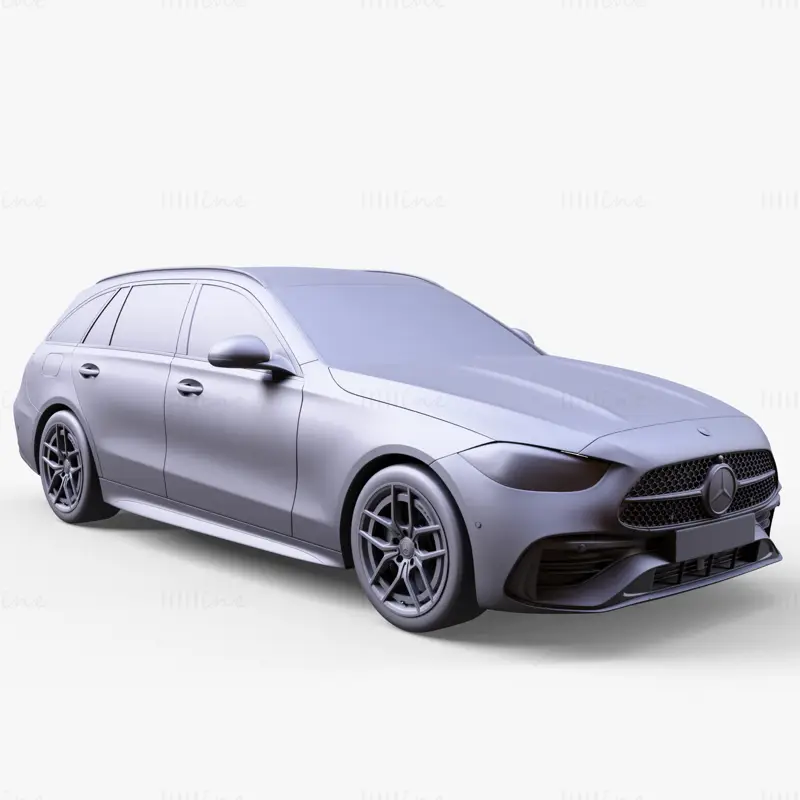 Mercedes Benz C-Class Estate Car 3D Model