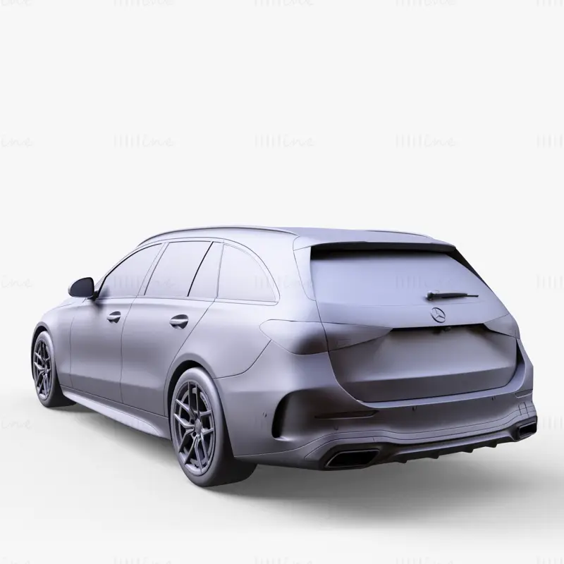 Mercedes Benz C-Class Estate Car 3D Model