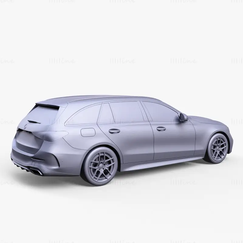 Mercedes Benz C-Class Estate Car 3D Model