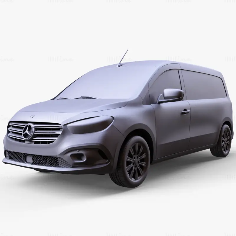 Mercedes Benz Citan LWB 2022 Araba 3D Modeli