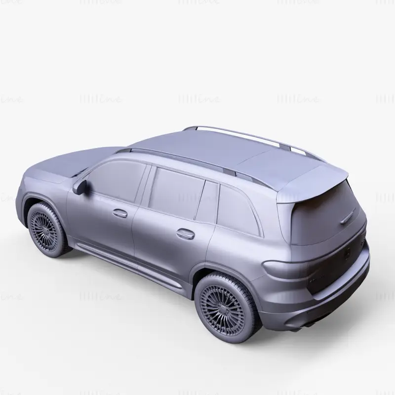 Coche Mercedes Benz EQB modelo 3d