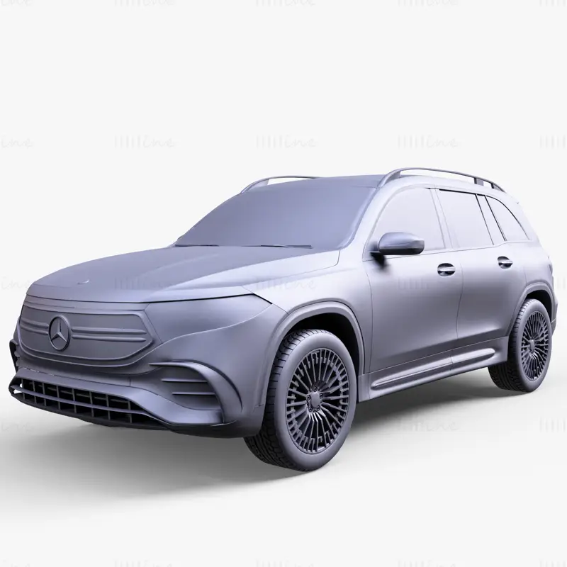 Coche Mercedes Benz EQB modelo 3d