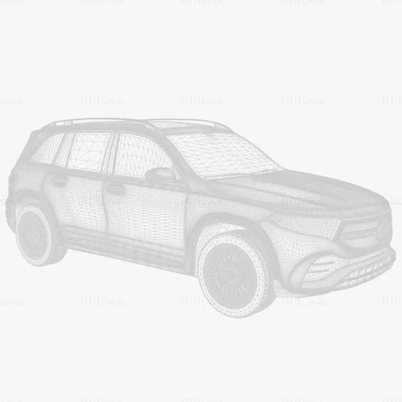 Coche Mercedes Benz EQB modelo 3d