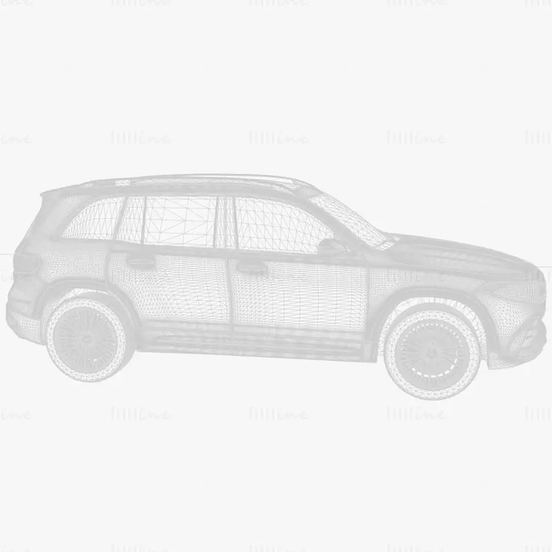 Coche Mercedes Benz EQB modelo 3d