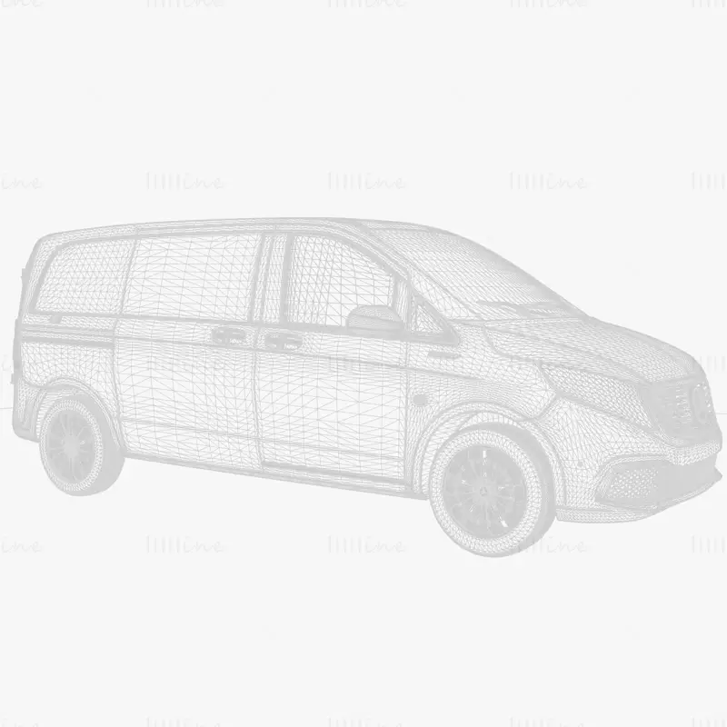 Mercedes Benz EQV Cargo VAN l1 2021 modelo 3d