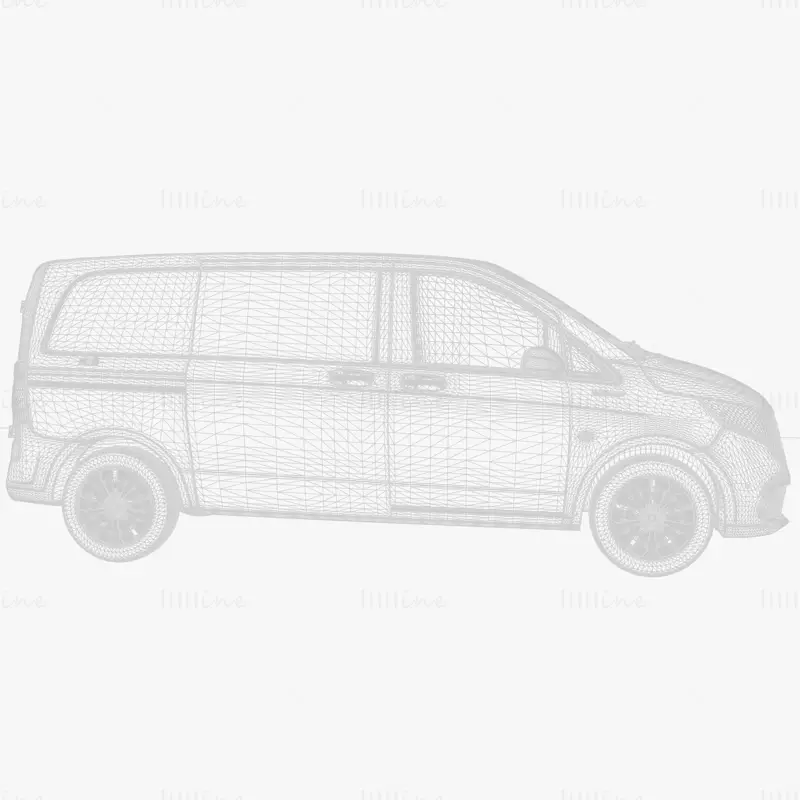 Mercedes Benz EQV Cargo VAN l1 2021 modelo 3d