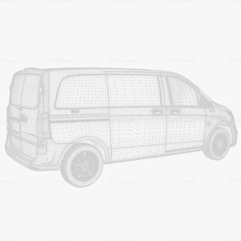 Mercedes Benz EQV Cargo VAN l1 2021 modelo 3d