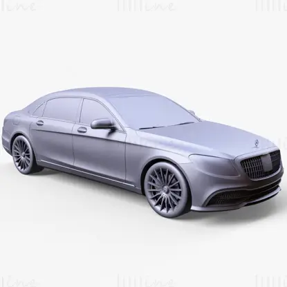 3D модель автомобиля Mercedes Benz Maybach 2019