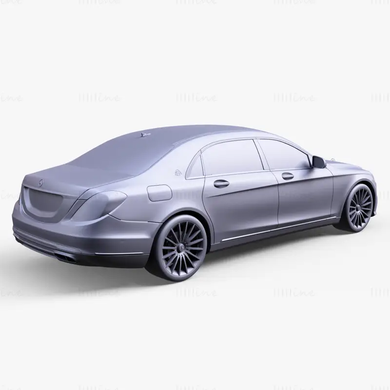 Modelo 3D do carro Mercedes Benz Maybach 2019