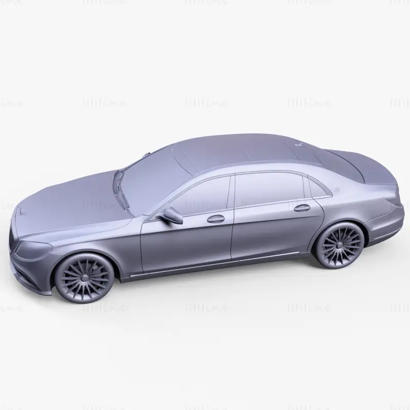 سيارة مرسيدس بنز مايباخ 2019 موديل 3D
