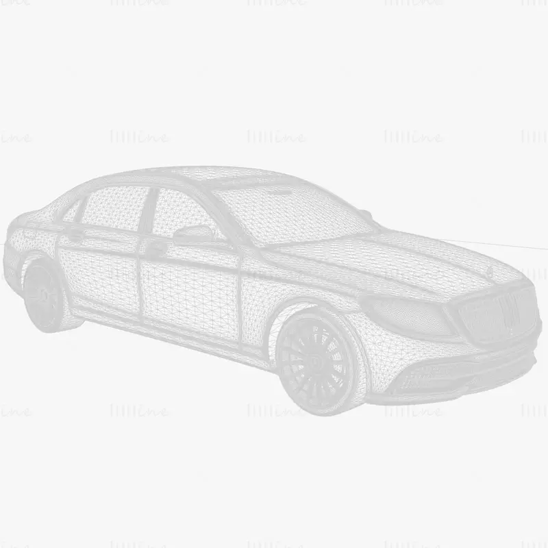 سيارة مرسيدس بنز مايباخ 2019 موديل 3D