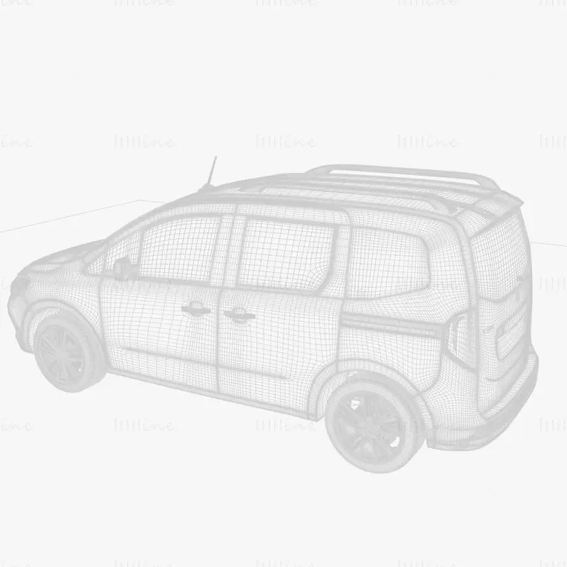 نموذج سيارة مرسيدس بنز تي كلاس ثلاثي الأبعاد