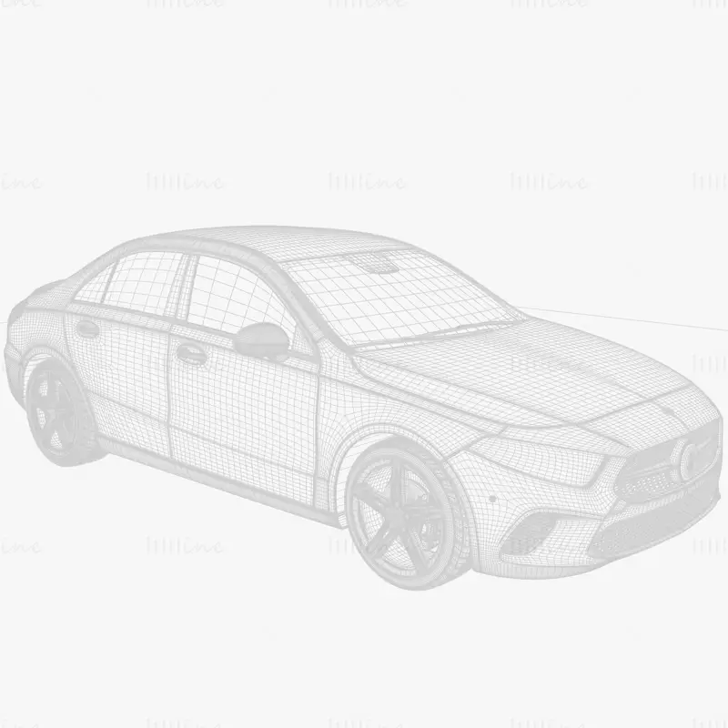 Modelo 3D do carro Mercedes Benz W177