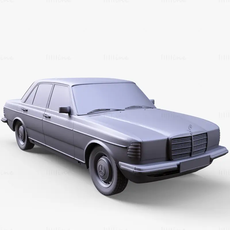 梅赛德斯 MB W123 汽车 3D 模型