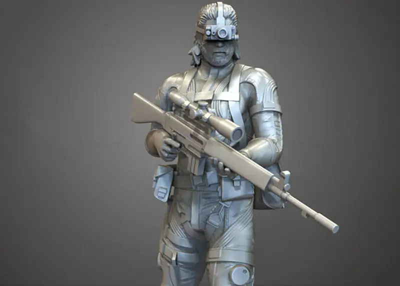 Metal Gear Solid 3D Print Model STL Files for Collectors & Makers
