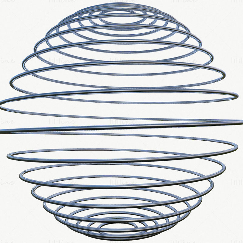 金属螺旋弹簧3D模型终极系列