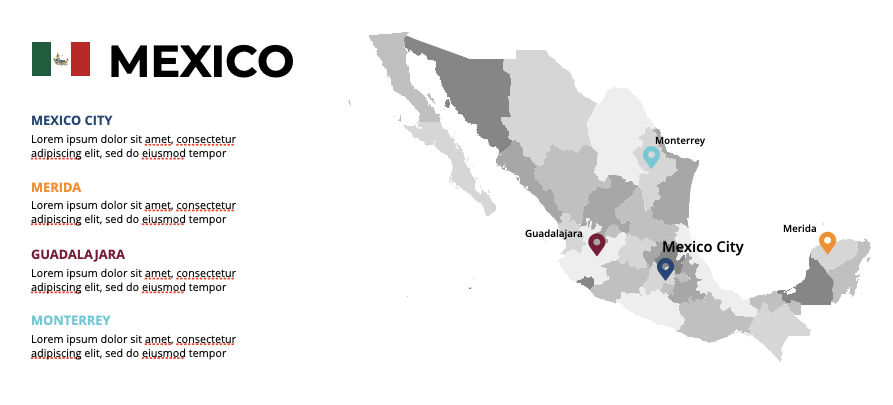 Mexico Infographics Map Editable PPT Keynote   Mexico Infographics Map Editable Ppt Keynote 0000069125 