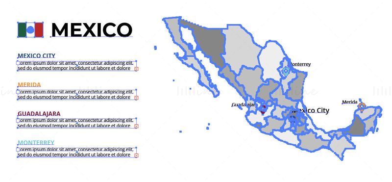 ناقلات خريطة المكسيك