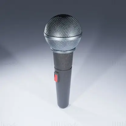 Microphone modèle 3D