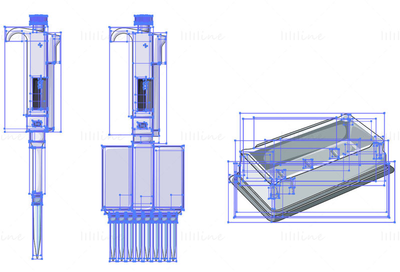 Vektor mikropipet