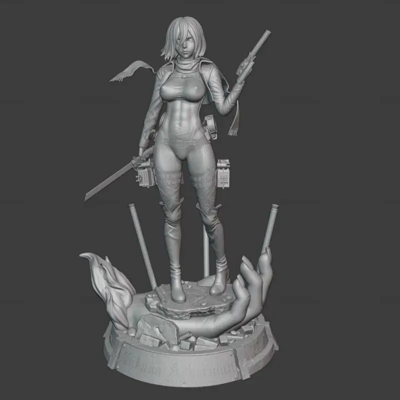 Mikasa Ackerman - Attack on Titan 3D Model Ready to Print STL