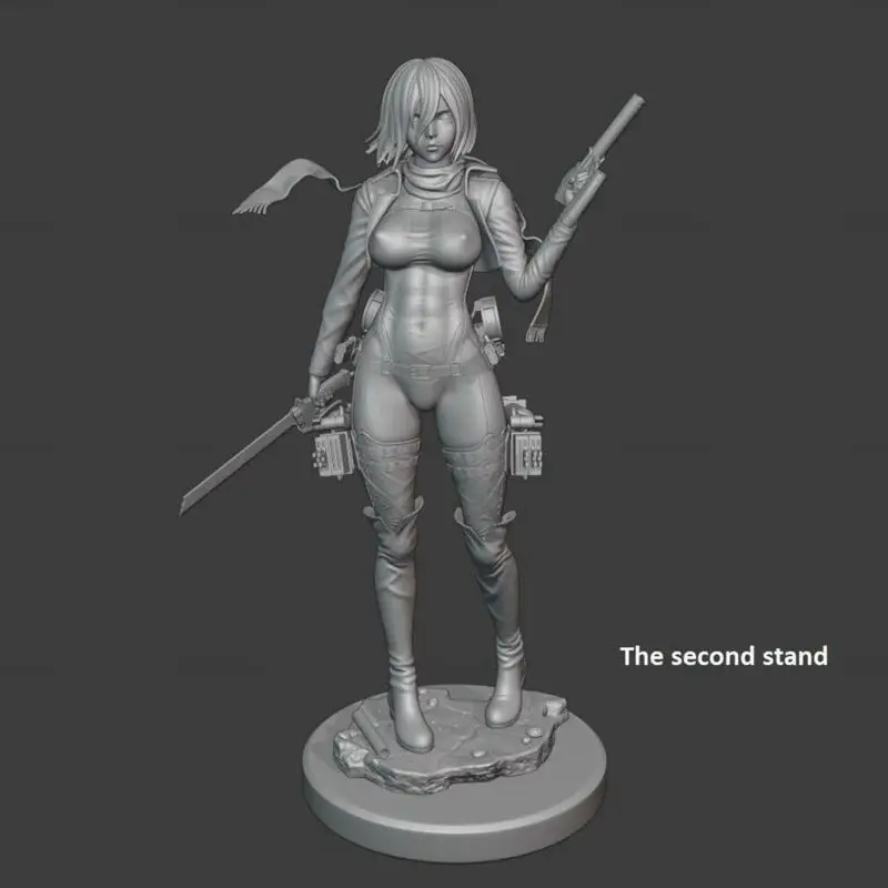 ミカサ・アッカーマン - 進撃の巨人 3D モデル STL 印刷準備完了