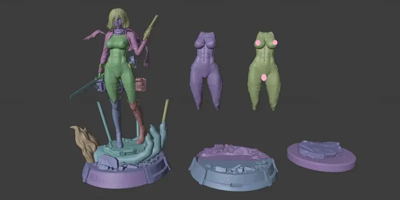 Mikasa Ackerman - Attack on Titan 3D Model Ready to Print STL