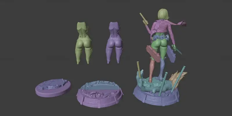 Mikasa Ackerman - Attack on Titan 3D Model Ready to Print STL