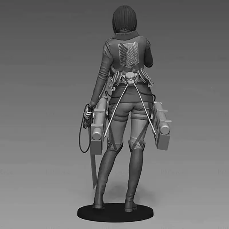 Mikasa Ackerman Attack on Titan 3D Print Model STL