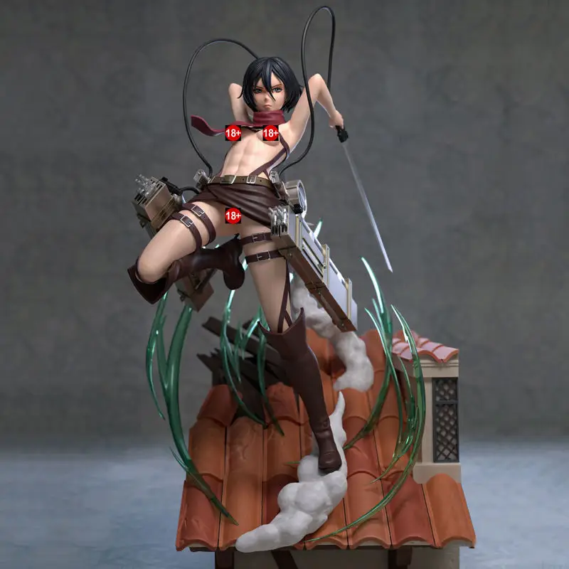 Figuras de Mikasa Ackerman NSFW Modelo de impresión 3D STL