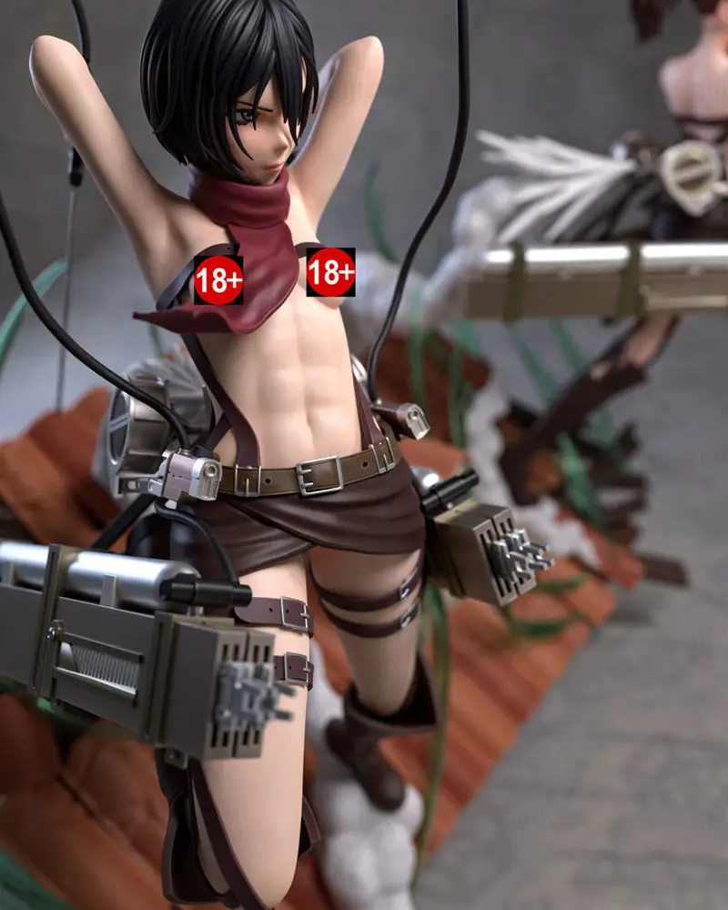 Figuras de Mikasa Ackerman NSFW Modelo de impresión 3D STL