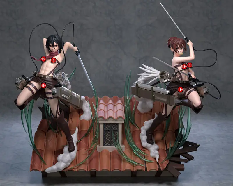 Figuras de Mikasa Ackerman NSFW Modelo de impresión 3D STL