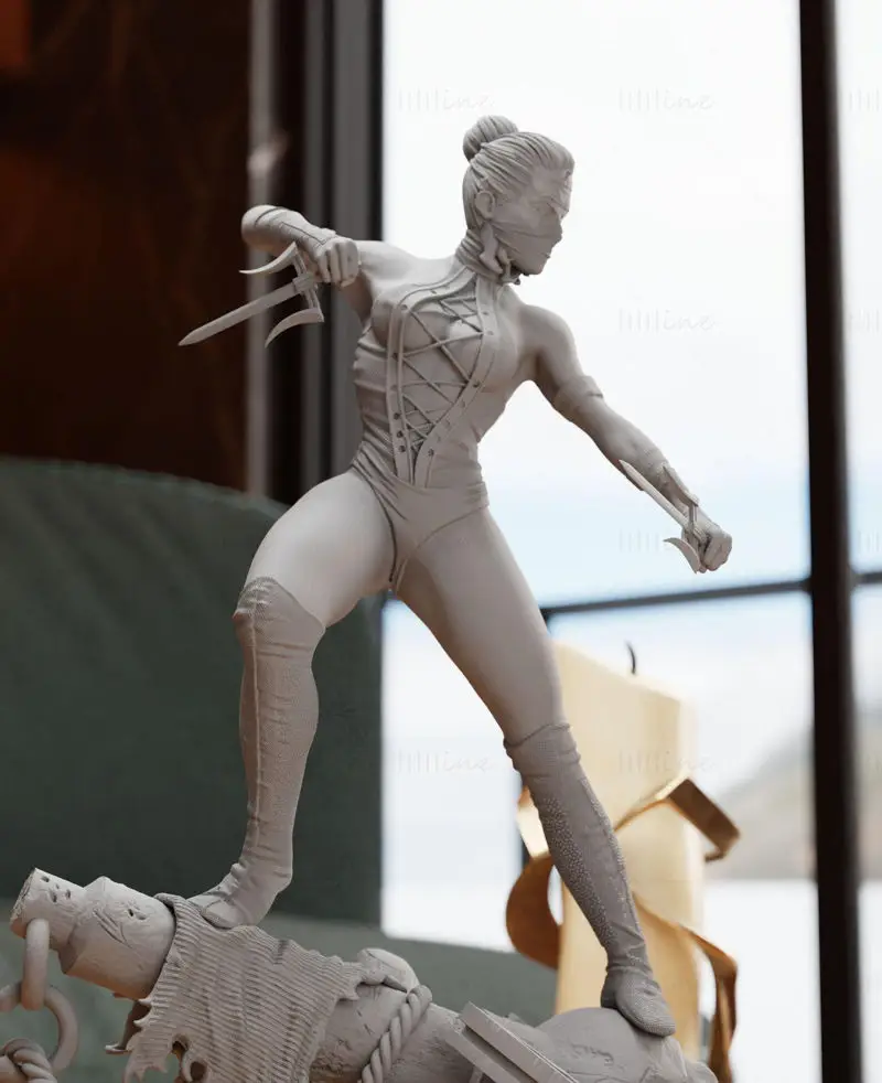 Datoteke STL modela za 3D-tiskanje igre Mortal Kombat za Mileeno