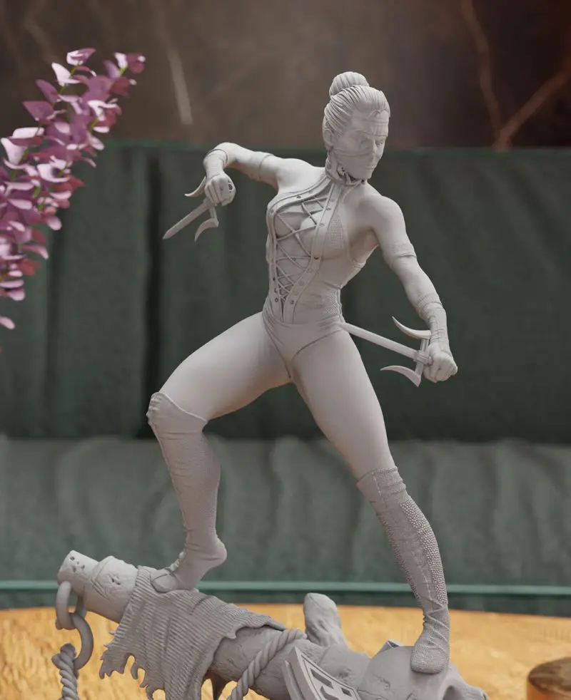 Datoteke STL modela za 3D-tiskanje igre Mortal Kombat za Mileeno