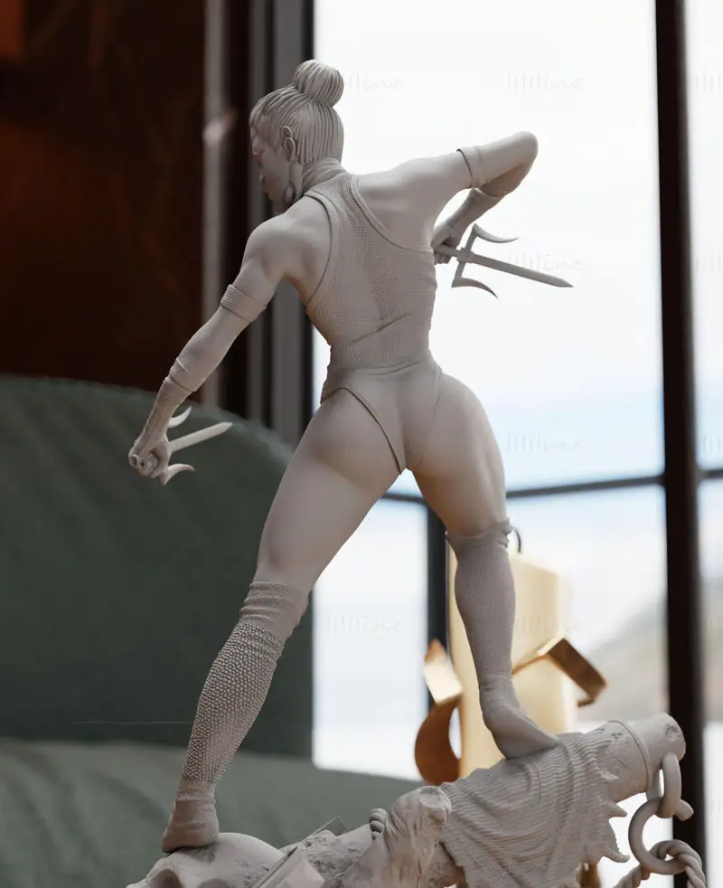 Datoteke STL modela za 3D-tiskanje igre Mortal Kombat za Mileeno