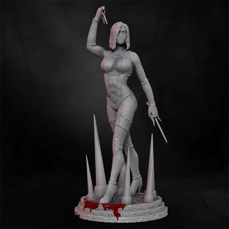 Mileena (Mortal Kombat) 3D-Druckmodell STL-Dateien - Hochdetailliertes Kämpfermodell für Fans