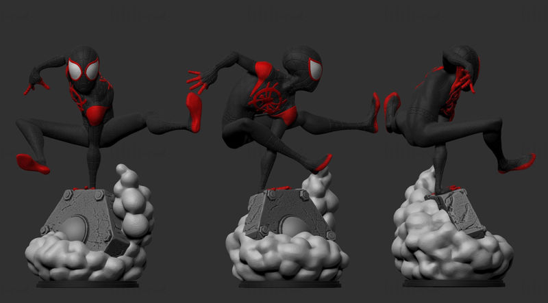 Miles Morales 3D Model Ready to Print
