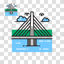 Millau bridge vector illustration