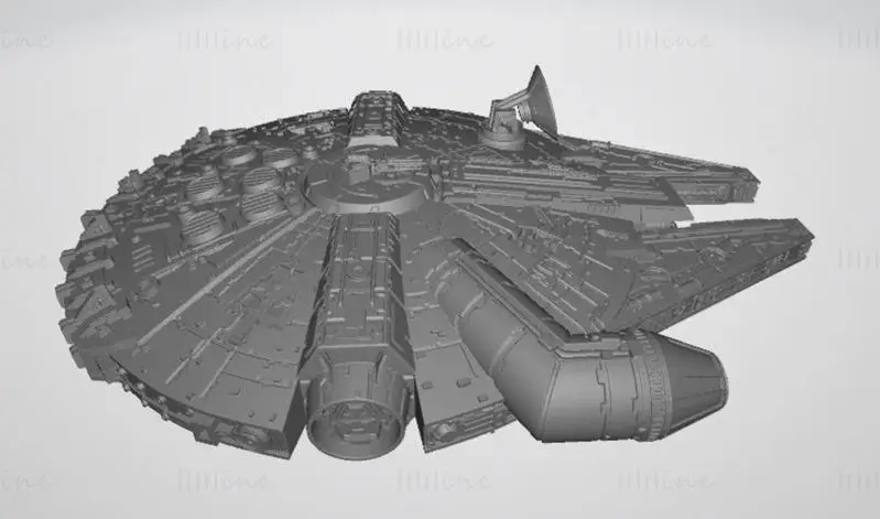 Millennium Falcon - Star Wars 3D Print Model STL