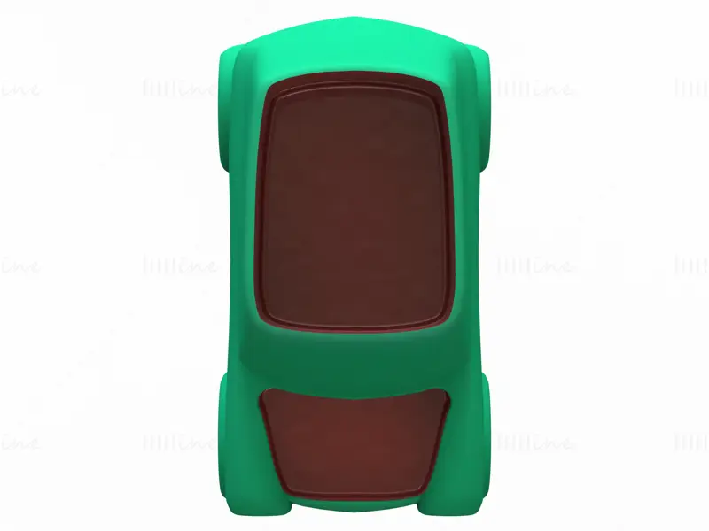 Modelo de impressão 3D de caixa de armazenamento de mini carro