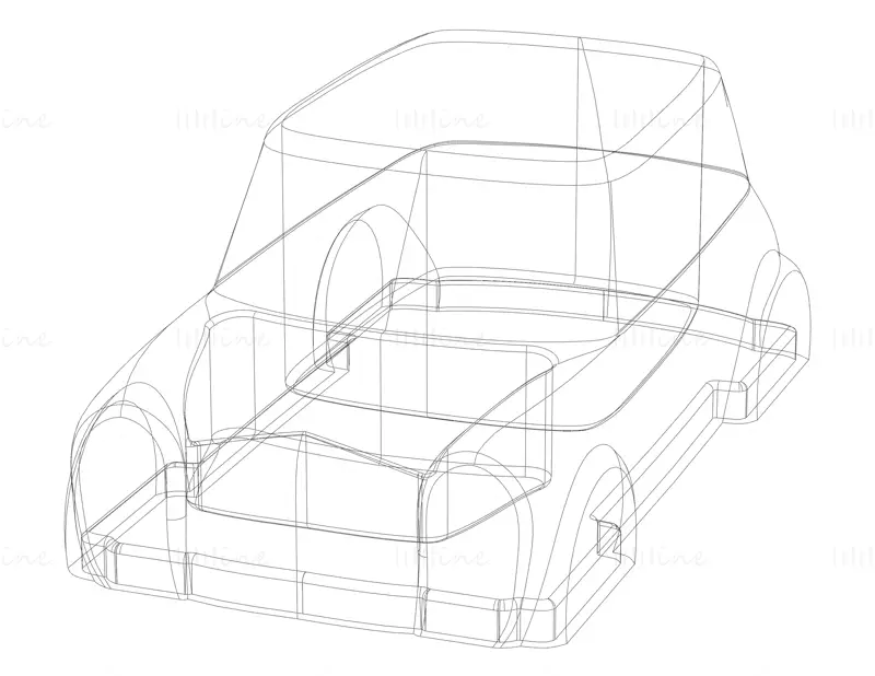 Mini Car Storage Box 3D Printing Model