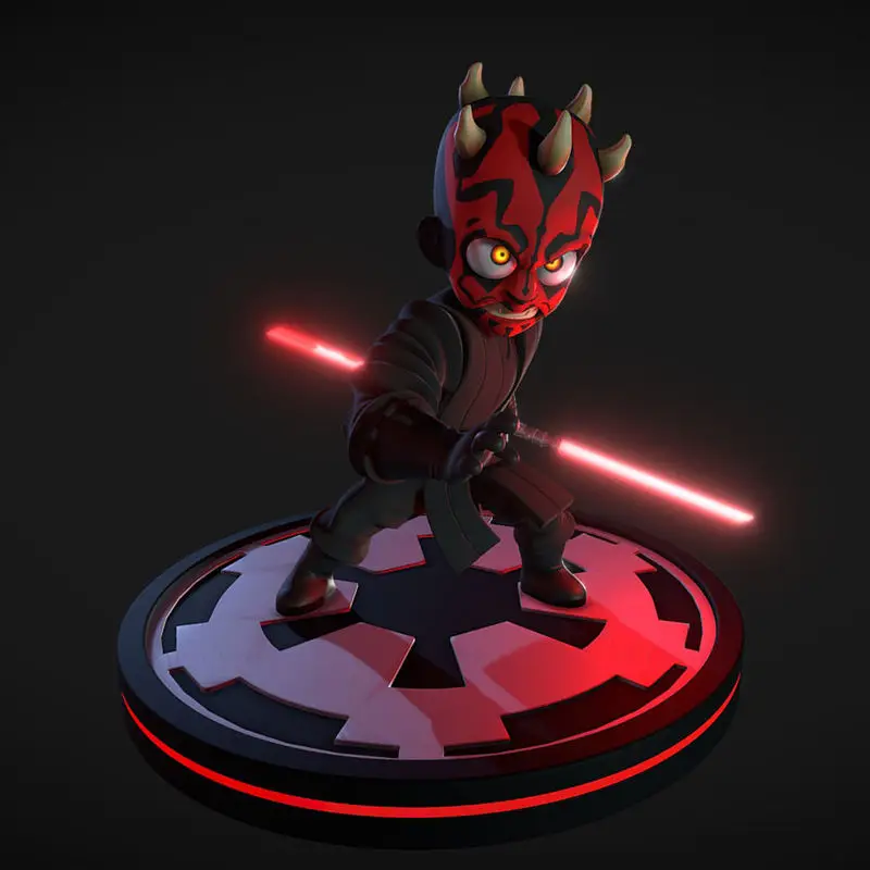 Mini Darth Maul - Star Wars 3D Print Model STL