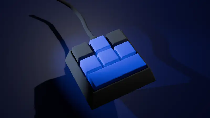 Mini klavye 3D modeli